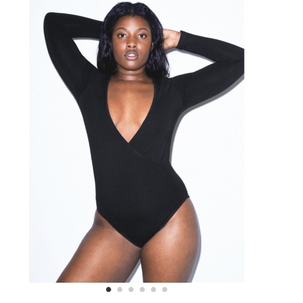 Cotton Spandex Cross V Bodysuit